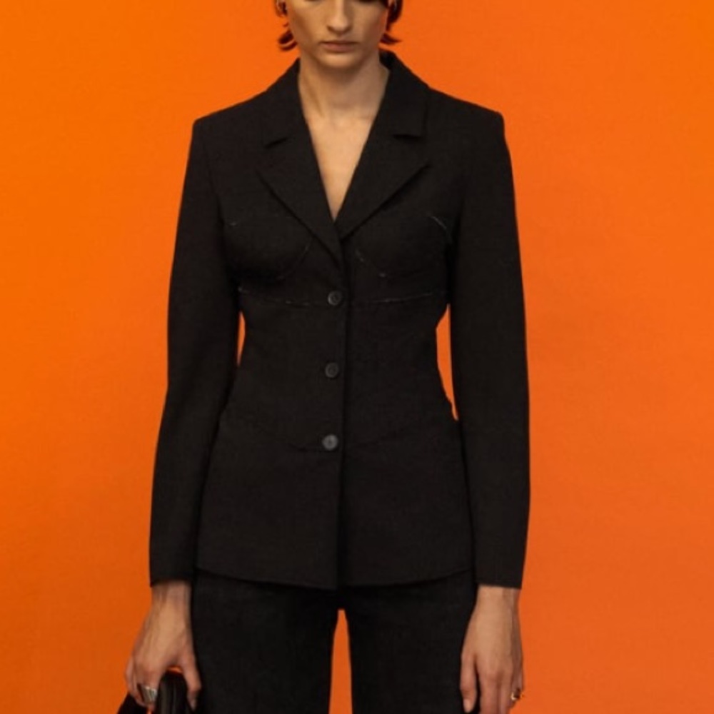 Zara limited edition corset blazer w seam detail